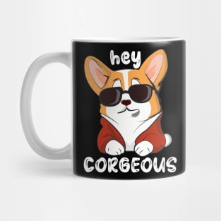 Cool corgi dog with sunglasses Mug